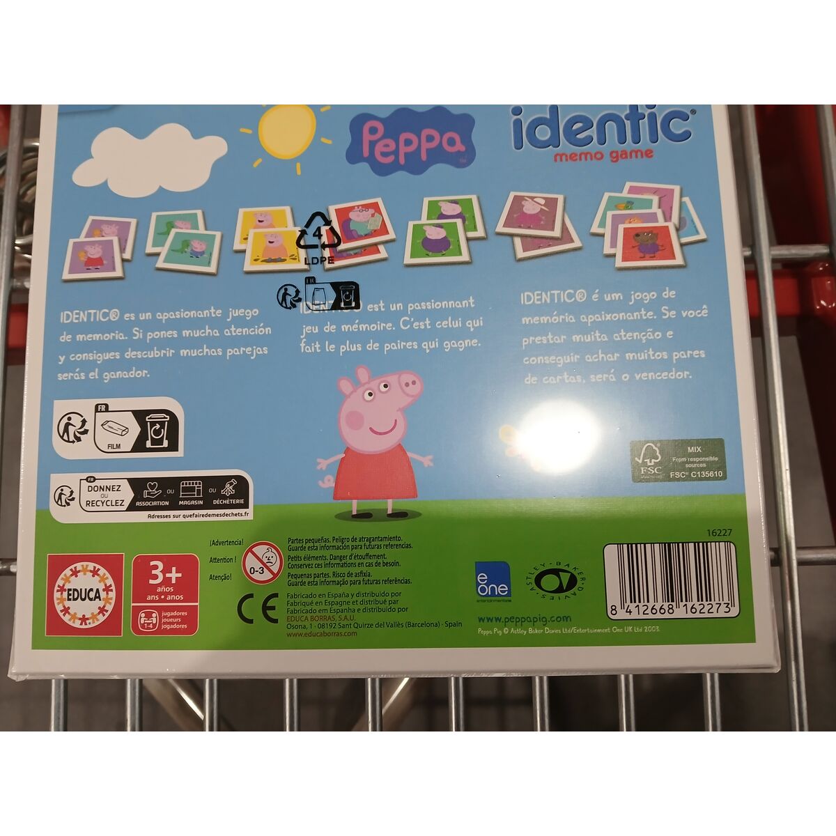 Kortspel Peppa Pig Identic Memo Game Educa 16227 - 3