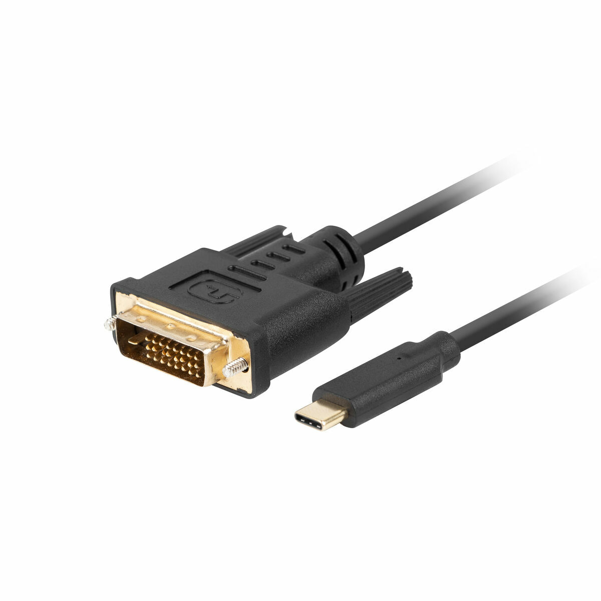 USB-C till DVI-D Kabel Lanberg CA-CMDV-10CU-0018-BK Svart 1,8 m - 3