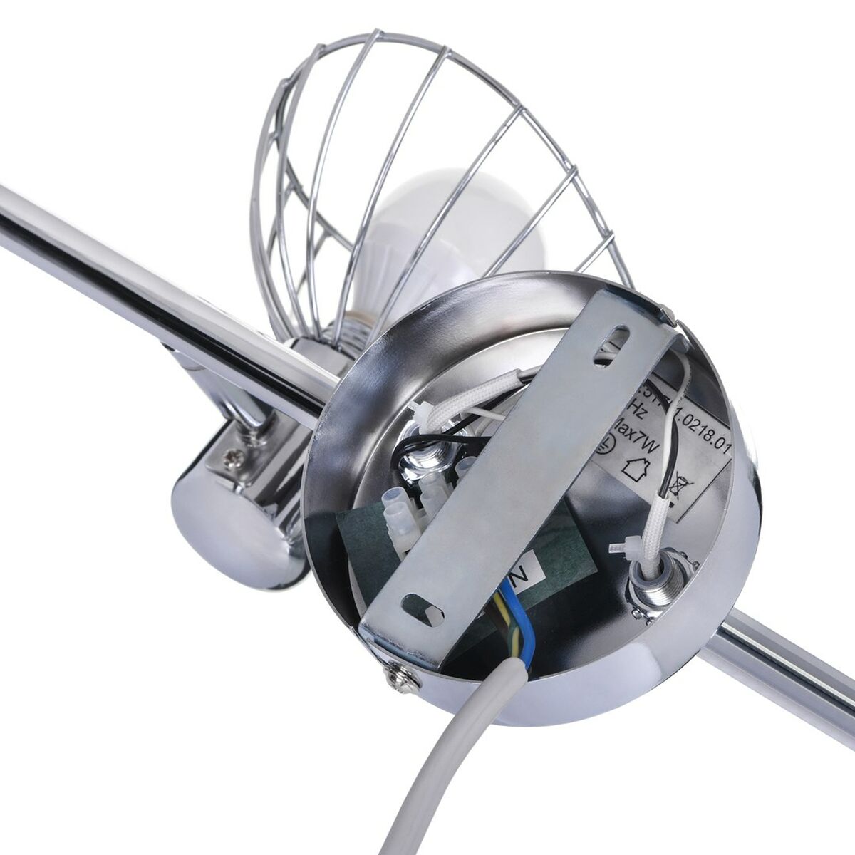 Taklampa Activejet AJE-GIZEL 2P Silvrig Metall 40 W - 3
