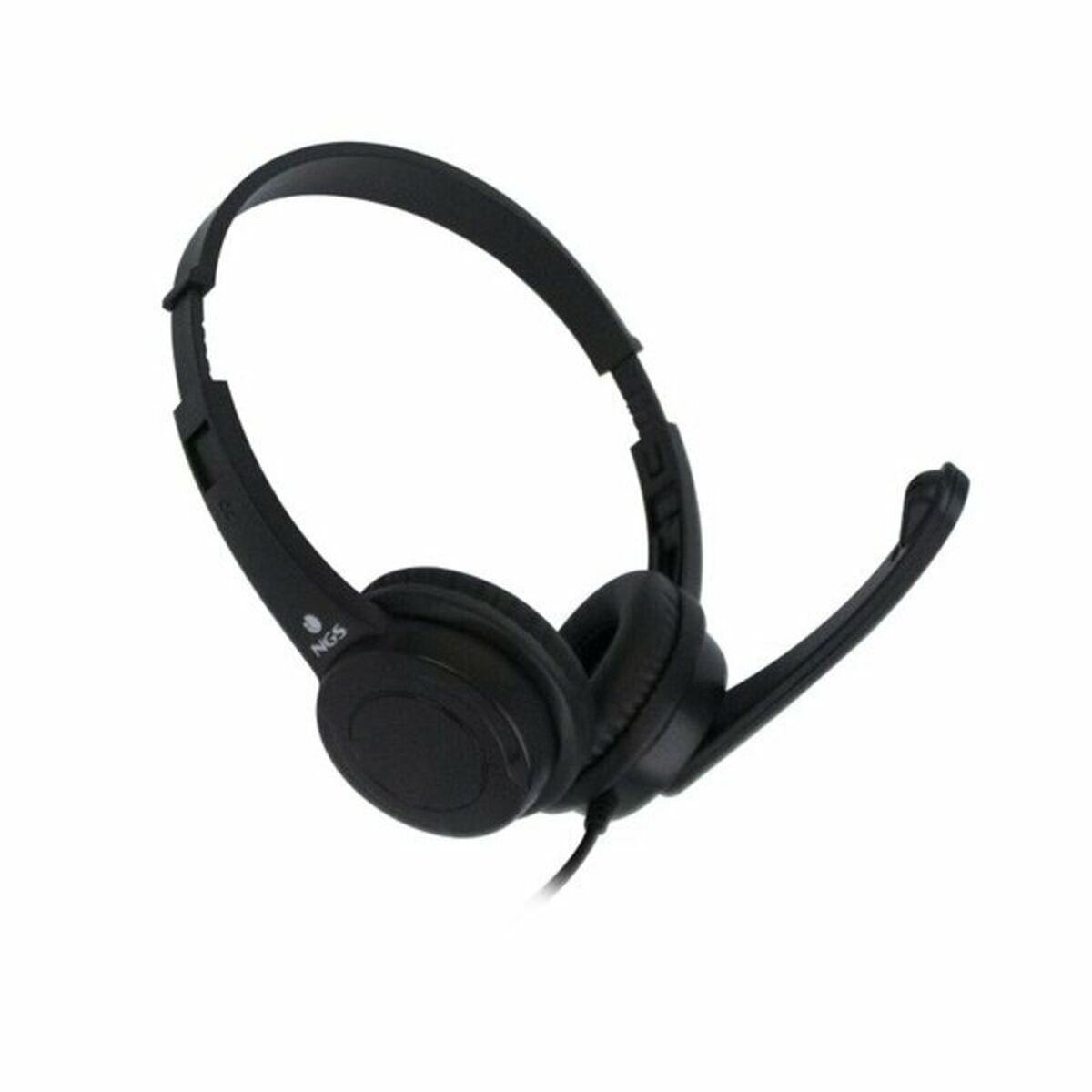 Hörlurar med Mikrofon NGS VOX505 USB Svart 32 Ohm - 2