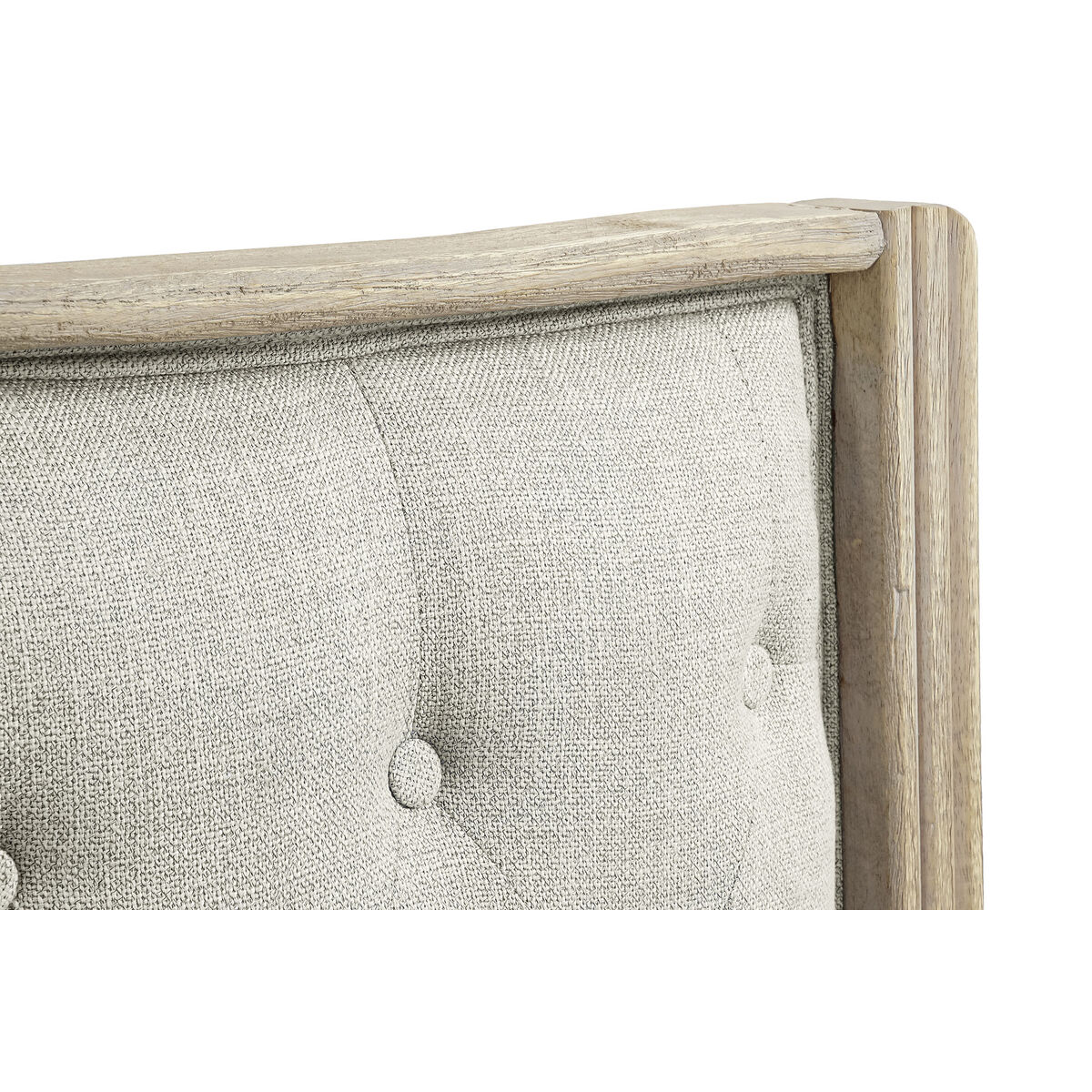 Sänggavel DKD Home Decor Beige Gummiträ 160 x 10 x 133 cm - 2