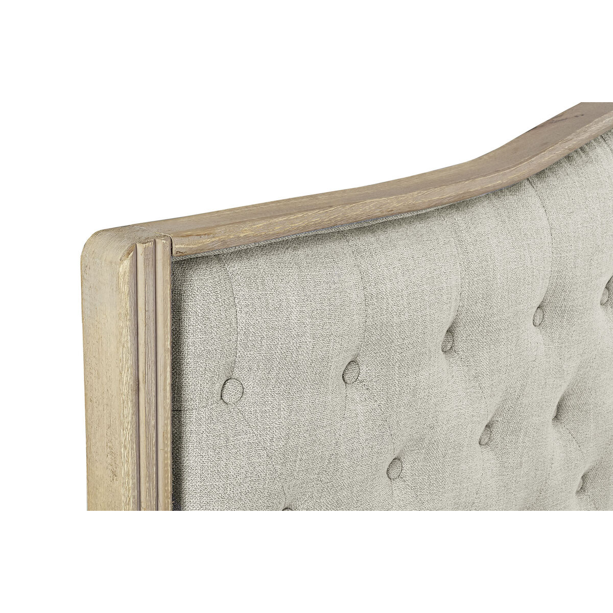 Sänggavel DKD Home Decor Beige Gummiträ 160 x 10 x 133 cm