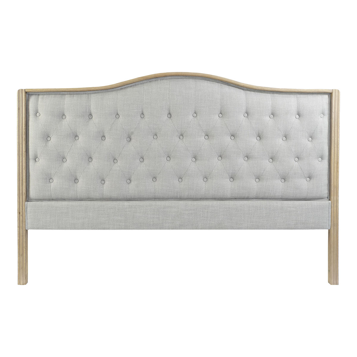 Sänggavel DKD Home Decor Grå Gummiträ 160 x 10 x 120 cm