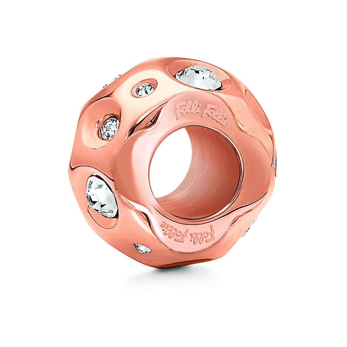Dampärlor Folli Follie 3P13T015RC Gyllene 1 cm - 4