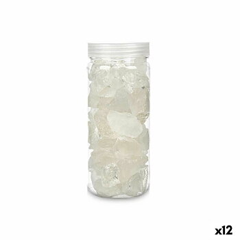 Dekorativa stenar Gift Decor Vit 600 g Kvarts (12 antal)