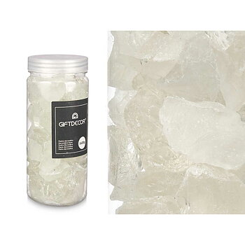 Dekorativa stenar Gift Decor Vit 600 g Kvarts (12 antal)