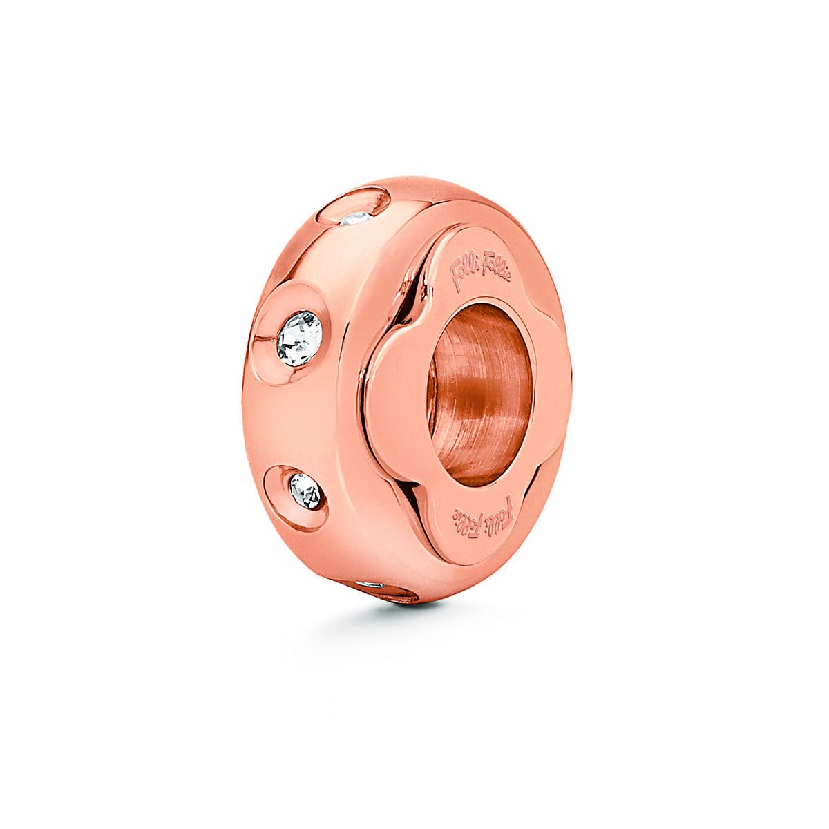 Dampärlor Folli Follie 3P13T017RC Gyllene 1 cm - 4