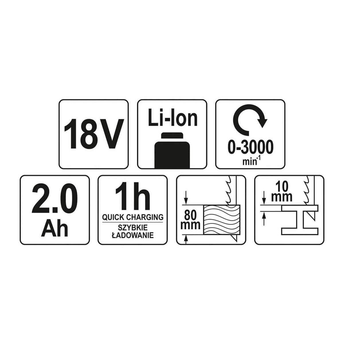Självsågande såg Yato YT-82814 3000 rpm - 7