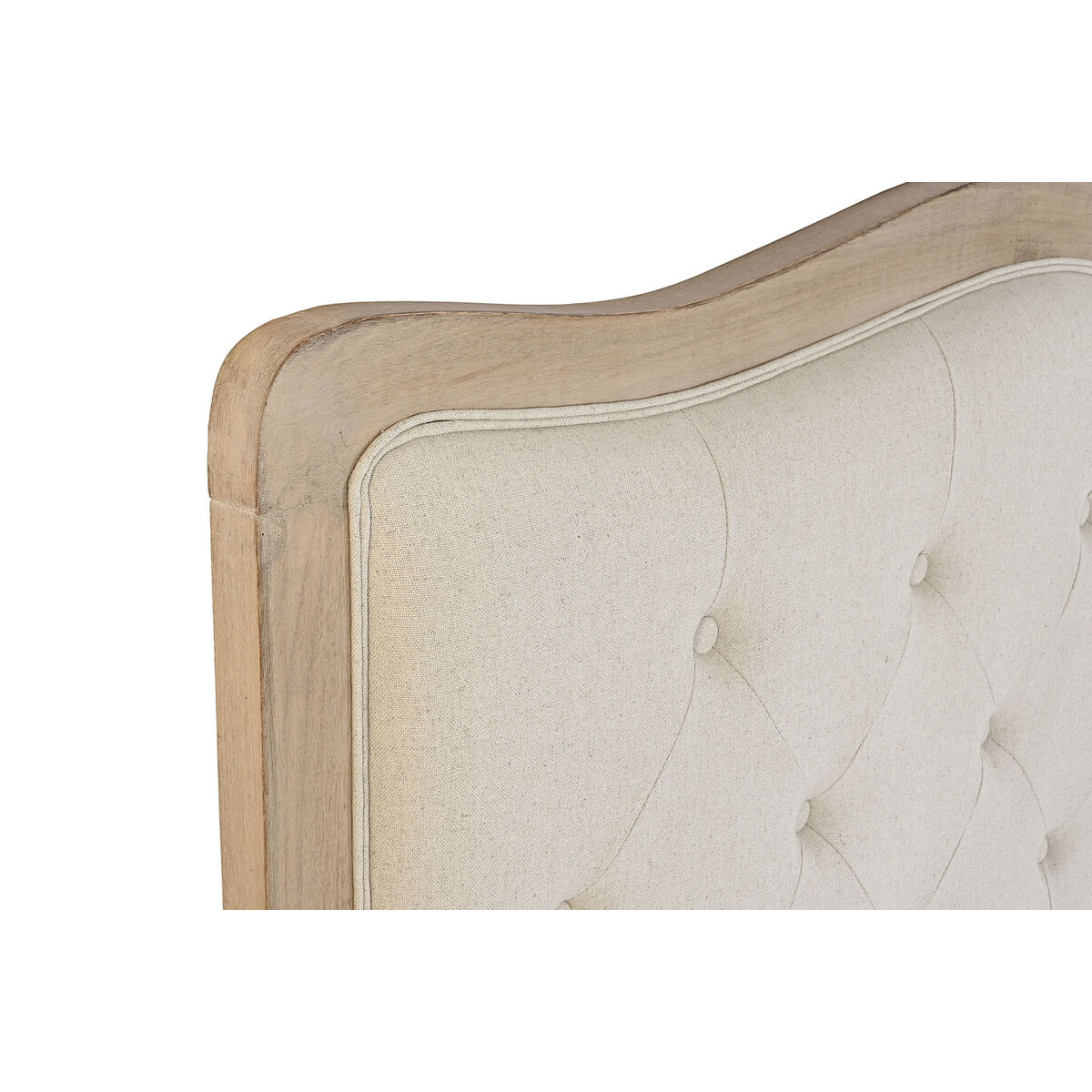 Sänggavel DKD Home Decor Beige Gummiträ 160 x 10 x 120 cm - 2