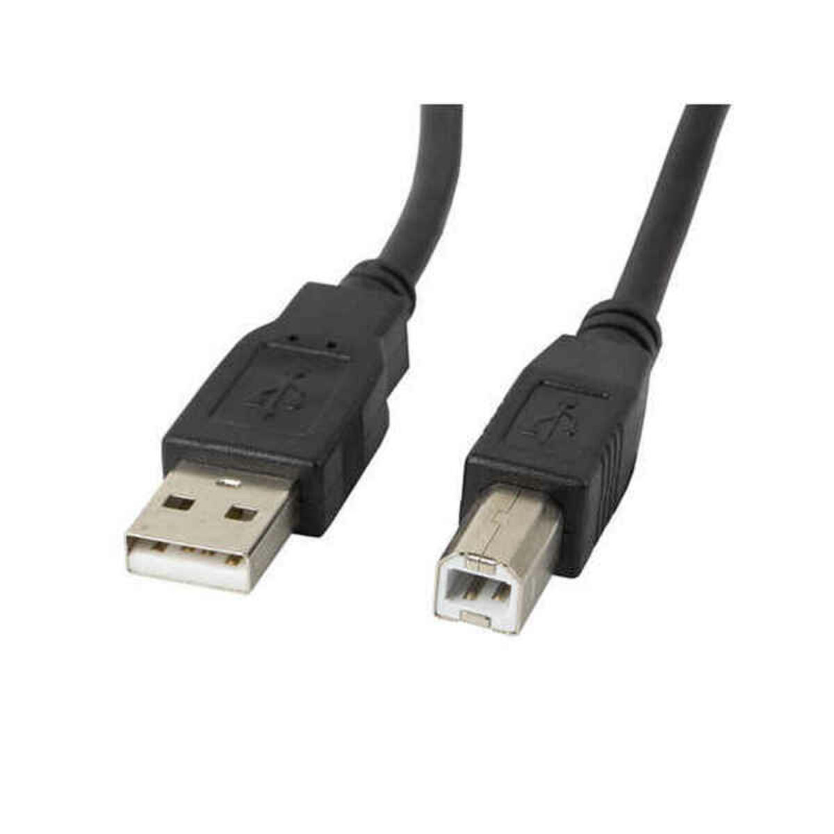 USB A till USB B Kabel Lanberg CA-USBA-10CC-0018-BK Svart 1,8 m Skrivare (1,8 m)