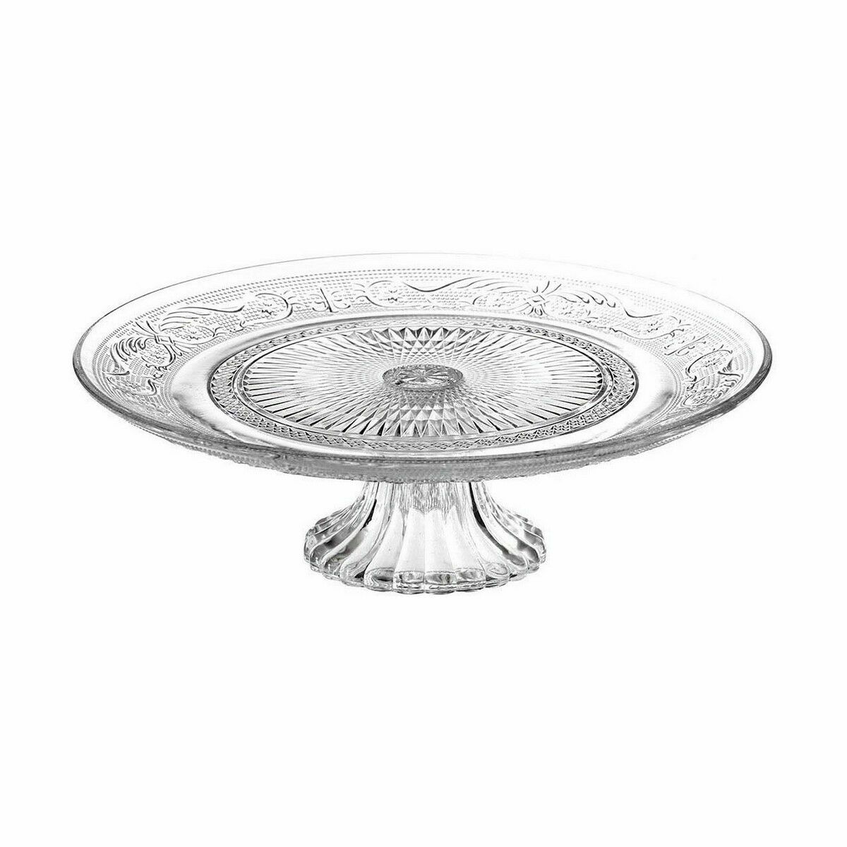 Kakfat Home Style New Baroc Transparent Ø 33 cm (6 antal) - 2