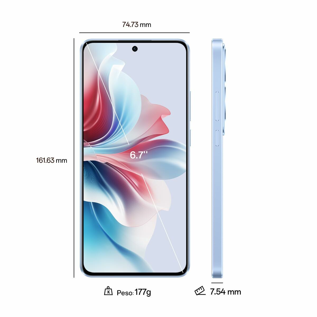 Smartphone Oppo RENO 11F 6,7" Mediatek Dimensity 7050 8 GB RAM 256 GB Grön - 6
