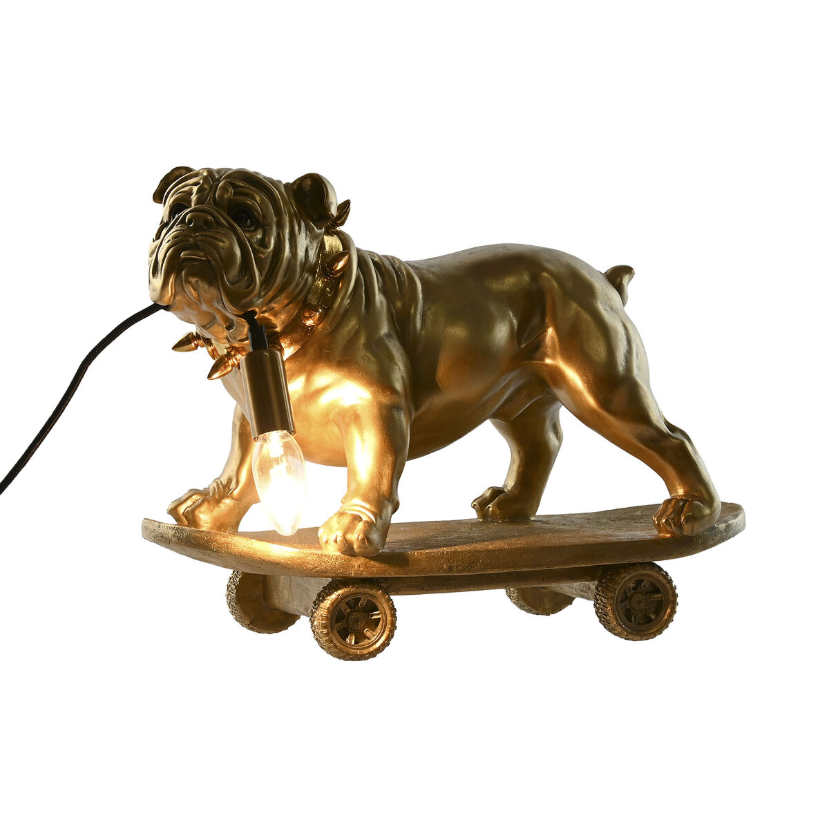 Bordslampa Home ESPRIT Gyllene Harts 220 V 45 X 23 X 34 cm - 5