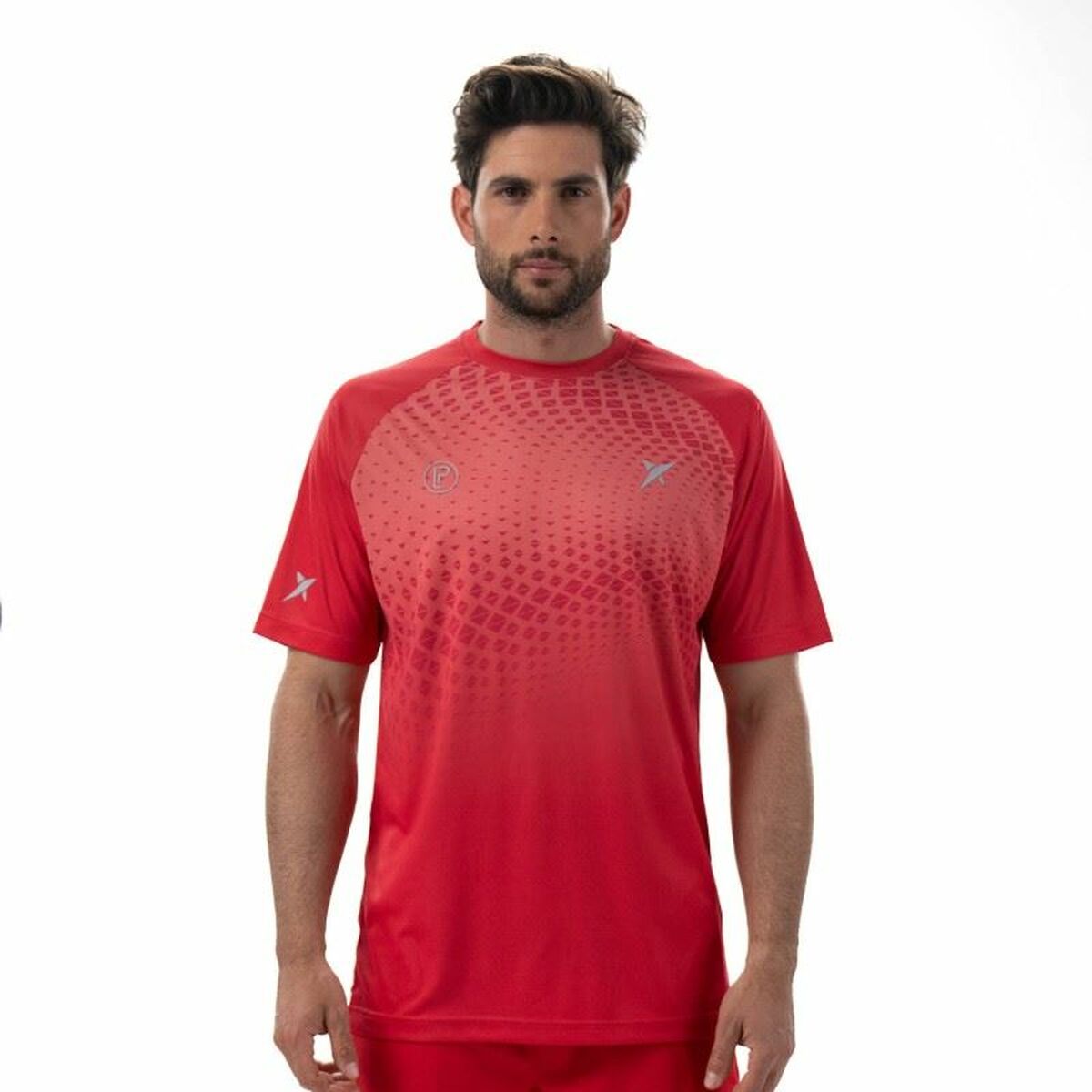 T-shirt med kortärm Herr Drop Shot Benara Orange Padel - 2