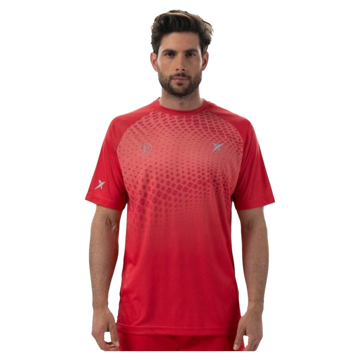 T-shirt med kortärm Herr Drop Shot Benara Orange Padel