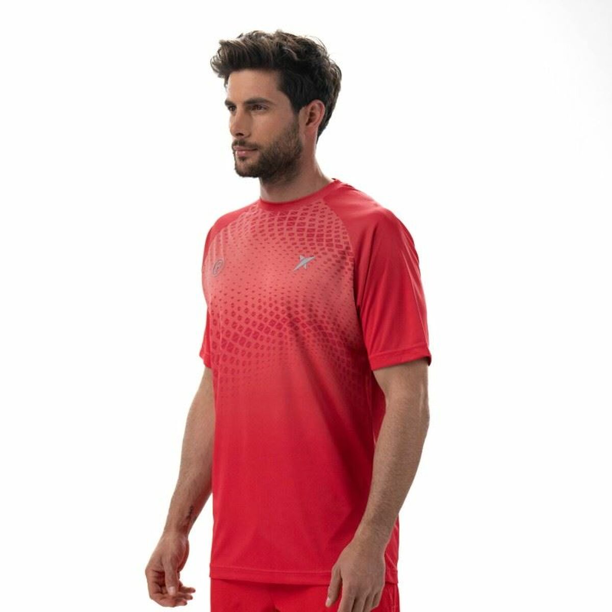 T-shirt med kortärm Herr Drop Shot Benara Orange Padel - 4