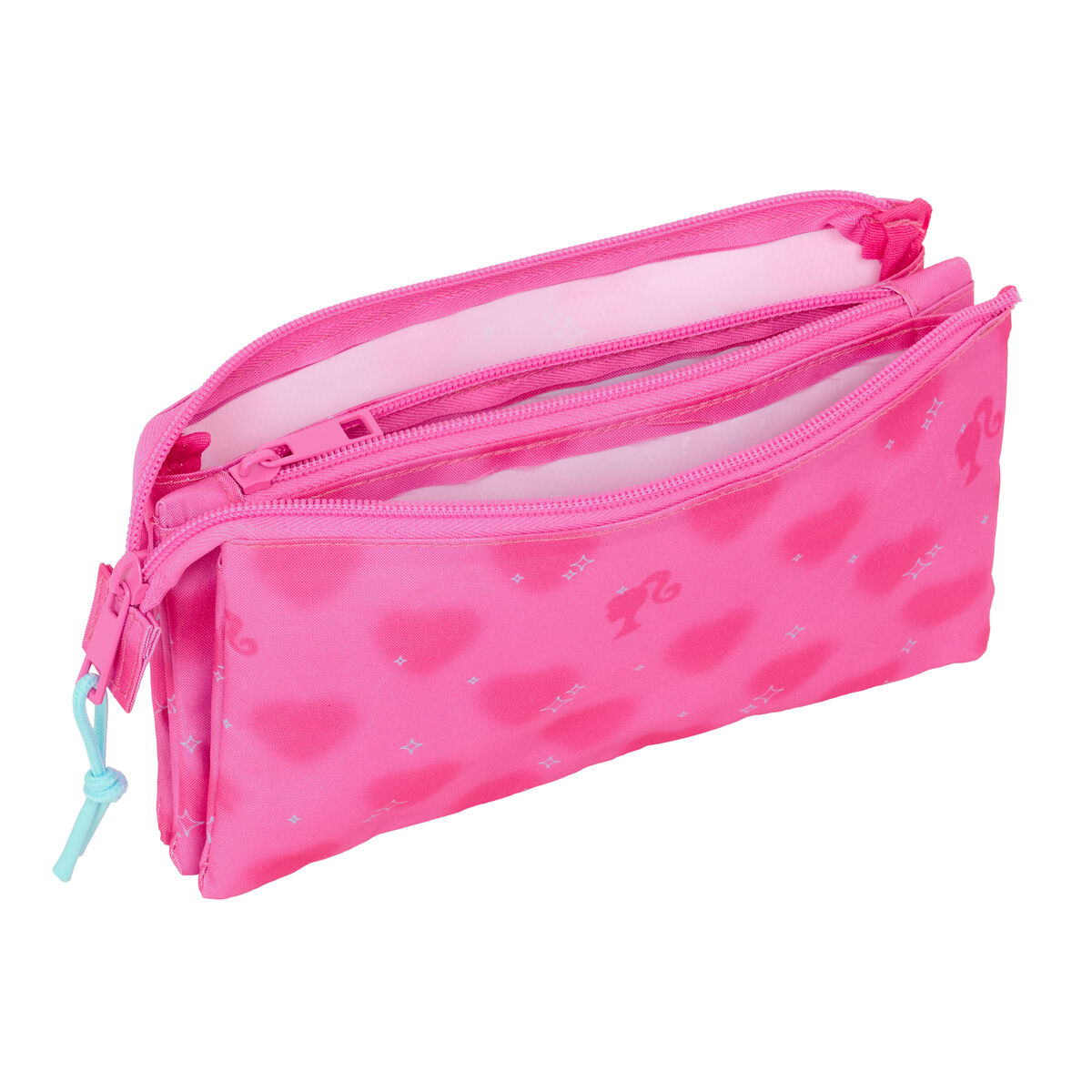Tredubbel Carry-all Barbie Corazones Rosa 22 x 12 x 3 cm - 3