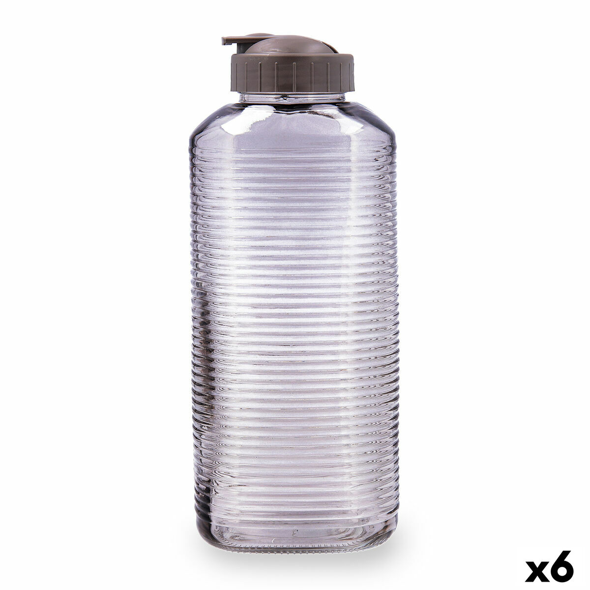 Vattenflaska Quid Velvet Grå Glas 1,8 L (6 antal)