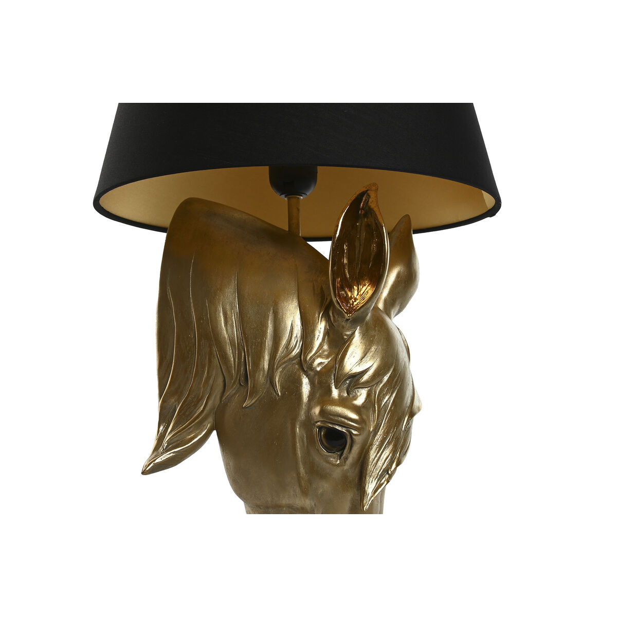 Bordslampa Home ESPRIT Svart Gyllene Harts 50 W 220 V 30 x 30 x 59 cm - 2