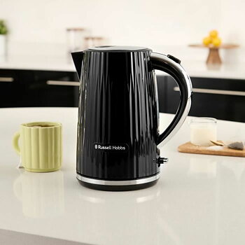 Vattenkokare Russell Hobbs Svart Rostfritt stål Plast 2400 W 1,7 L