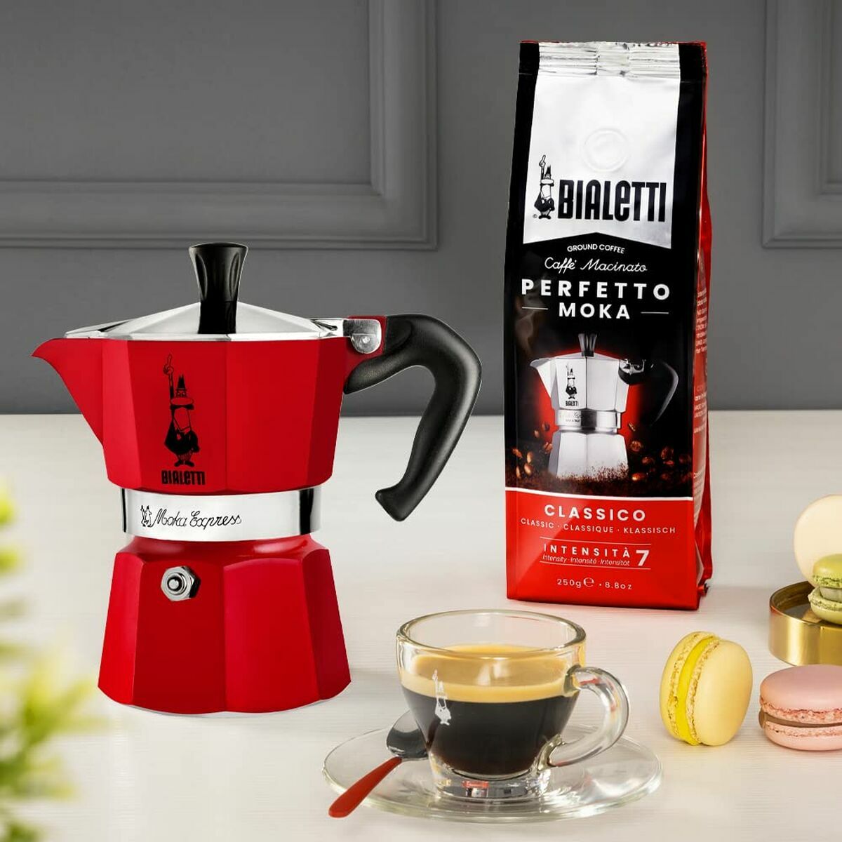 Italiensk Kaffepanna Bialetti 0004943/NP Röd 6 Koppar - 3