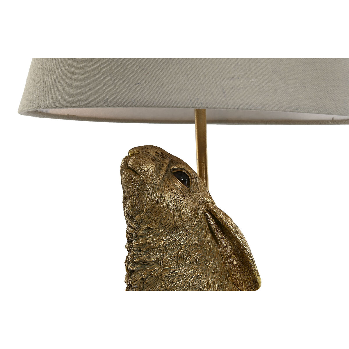 Bordslampa Home ESPRIT Beige Gyllene Harts 50 W 220 V 30 x 30 x 58 cm - 2