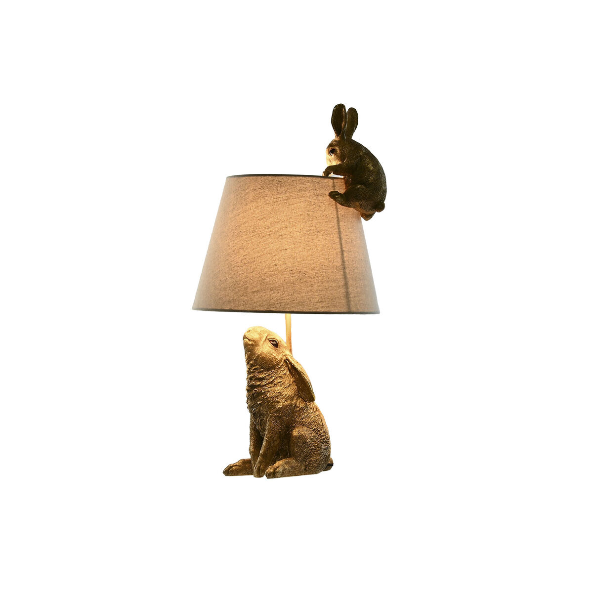 Bordslampa Home ESPRIT Beige Gyllene Harts 50 W 220 V 30 x 30 x 58 cm - 6