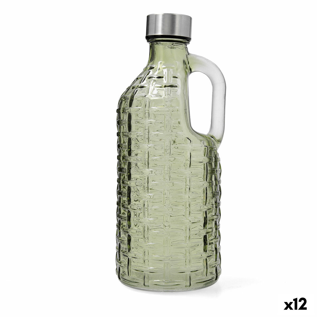 Vattenflaska Quid Calypso Grön Glas 1 L (12 antal)