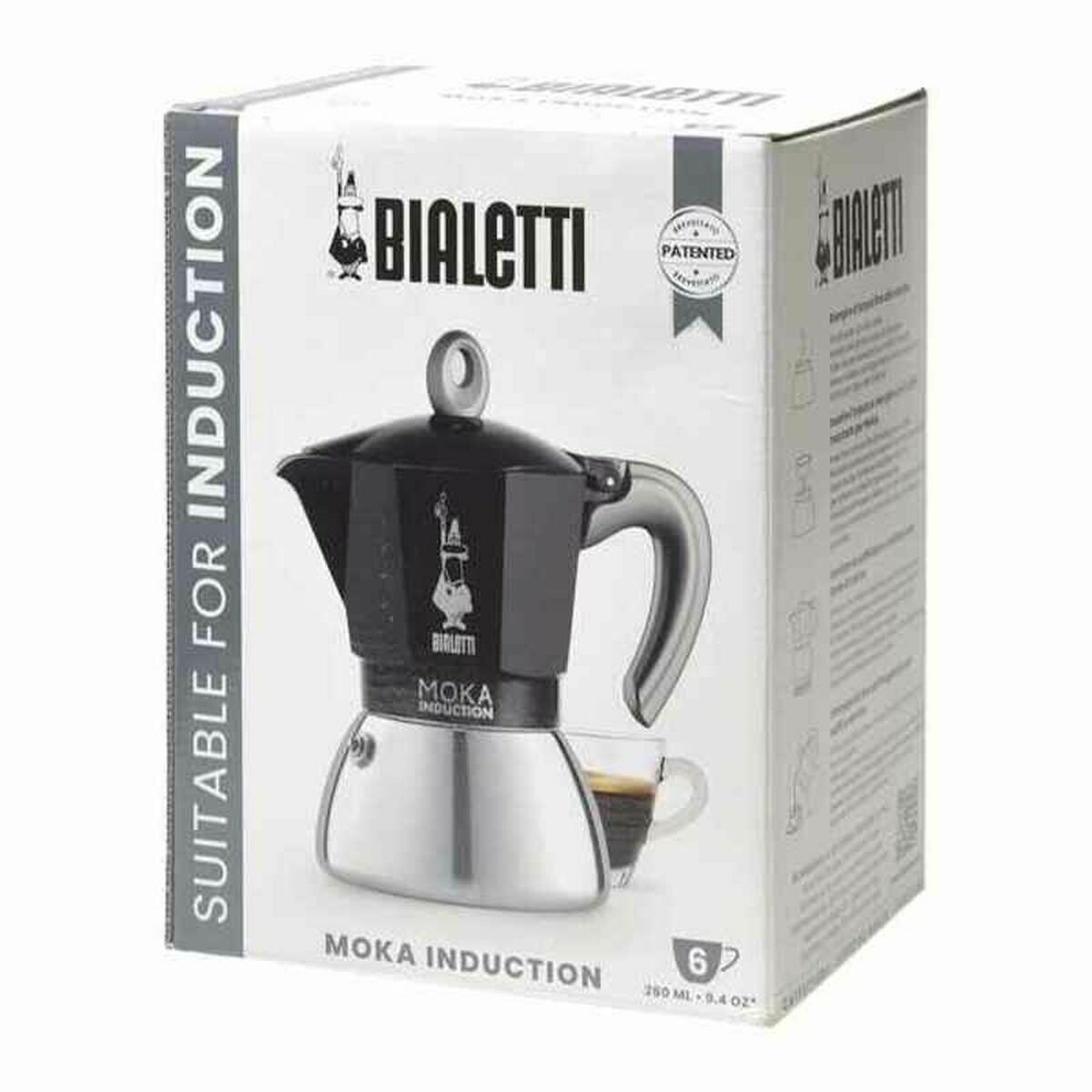 Italiensk Kaffepanna Bialetti 0006936/NP Svart Grå Metall Aluminium - 2