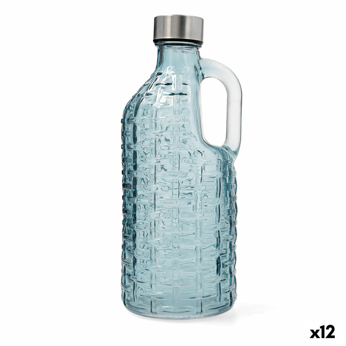 Vattenflaska Quid Calypso Blå Glas 1 L (12 antal)