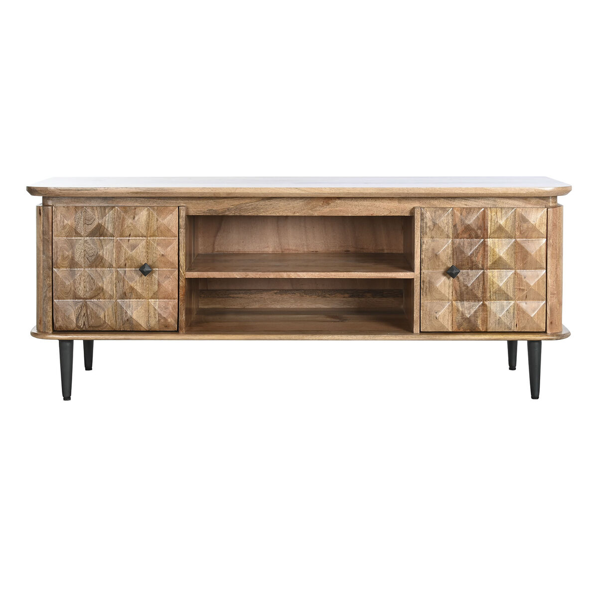 TV-möbler DKD Home Decor Naturell Metall Mangoträ 140 x 40 x 55 cm - 11