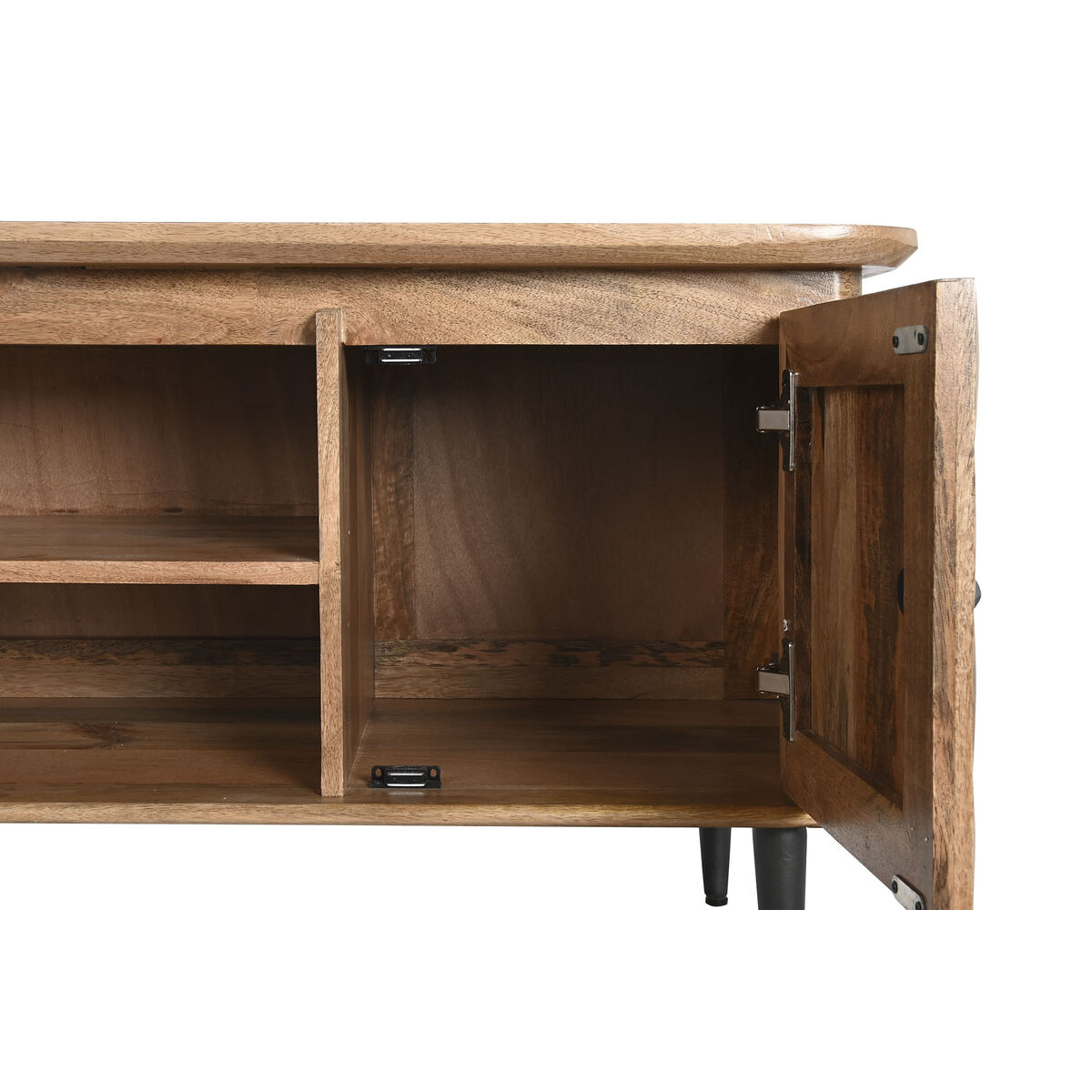 TV-möbler DKD Home Decor Naturell Metall Mangoträ 140 x 40 x 55 cm - 7