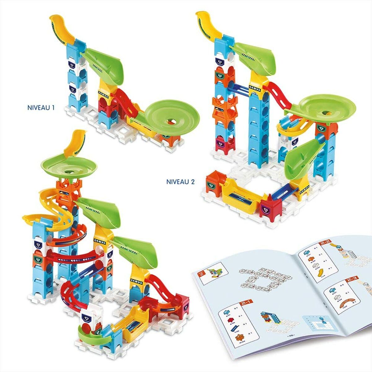 Kulspel Vtech Marble Rush Marble Run - Beginner Set Bana + 4 år Bana med Ramper 47 Delar - 10