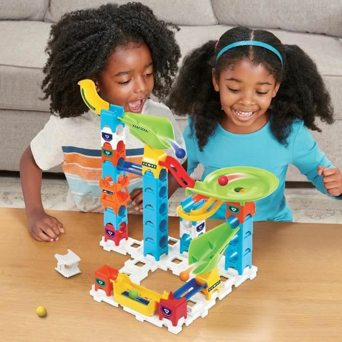 Kulspel Vtech Marble Rush Marble Run - Beginner Set Bana + 4 år Bana med Ramper 47 Delar - 5