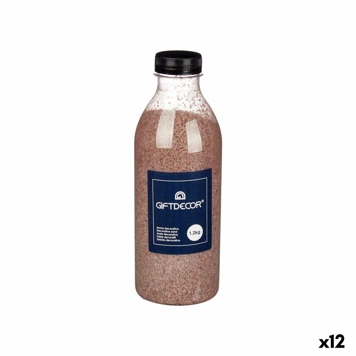 Dekorativ Sand Gift Decor Brun 1,2 kg 7,5 x 21,8 x 7,5 cm (12 antal) - 5