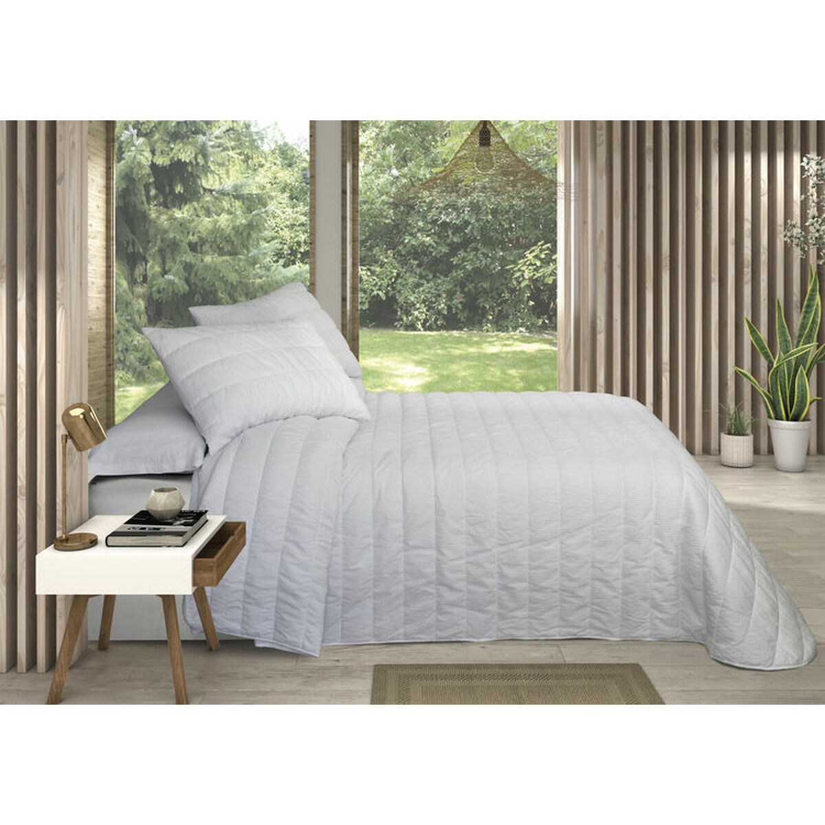 Sängöverdrag Pierre Cardin OLIMPIA Vit Säng 90 (2 Delar) - 3