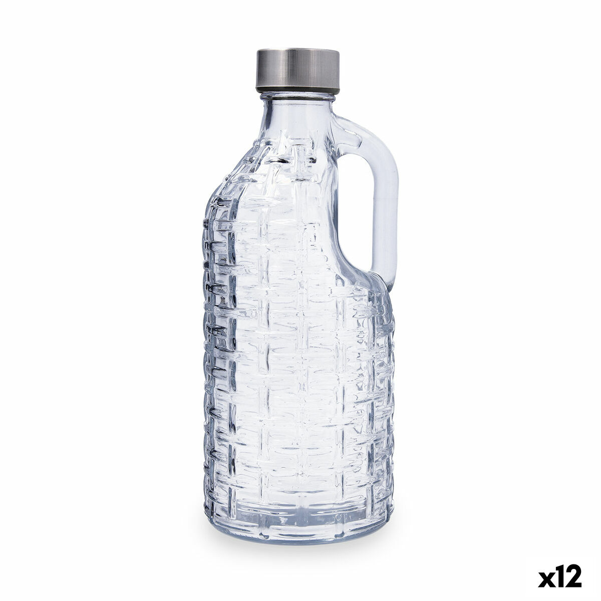 Vattenflaska Quid Calypso Transparent Glas 1 L (12 antal)