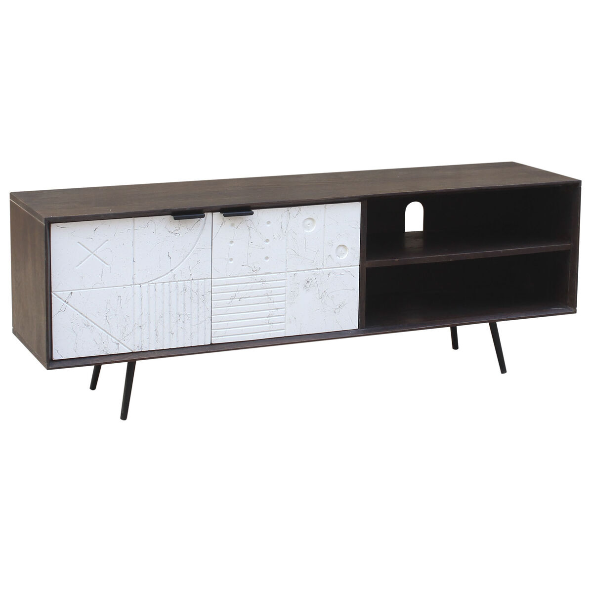 TV-möbler DKD Home Decor Mörkbrun 140 x 35 x 50 cm Mangoträ - 5