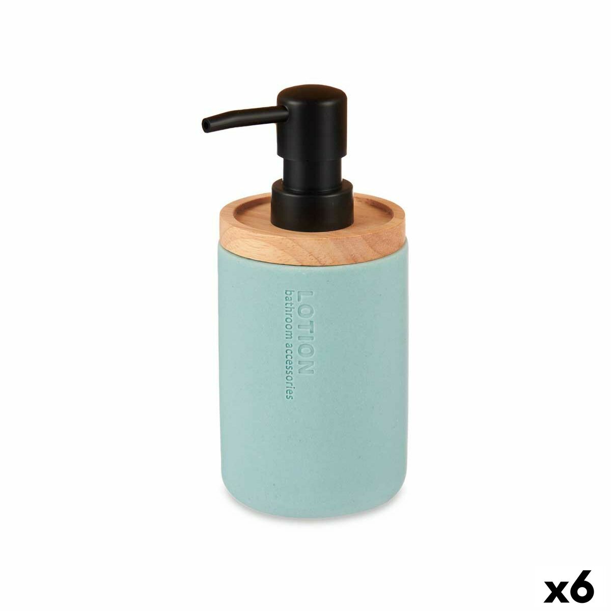 Tvåldispenser Berilo B5456BC-1 - 447 Blå Trä Harts Plast 9,5 x 18,5 x 7,8 cm (6 antal) - 3