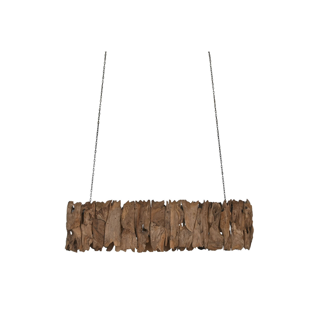 Taklampa Home ESPRIT Järn teakträ 160 x 30 x 40 cm