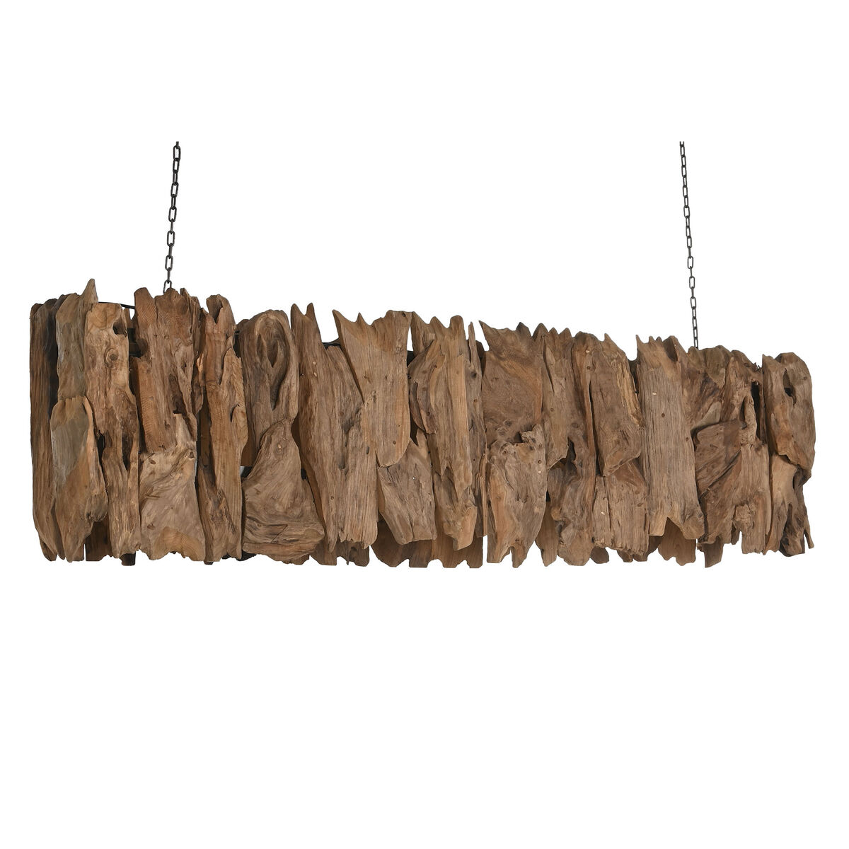 Taklampa Home ESPRIT Järn teakträ 160 x 30 x 40 cm - 2
