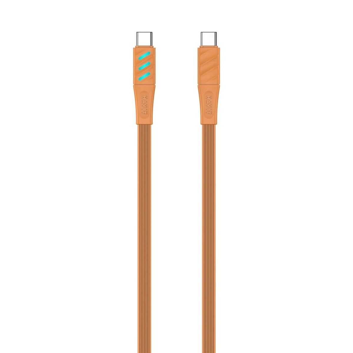 USB-C till USB-C Kabel Havit CB6254 Orange 1 m