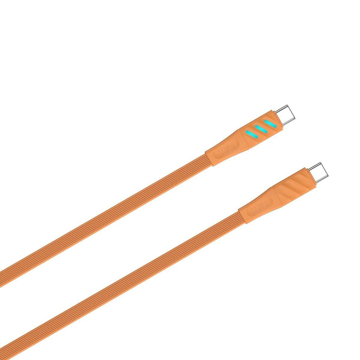 USB-C till USB-C Kabel Havit CB6254 Orange 1 m - 3