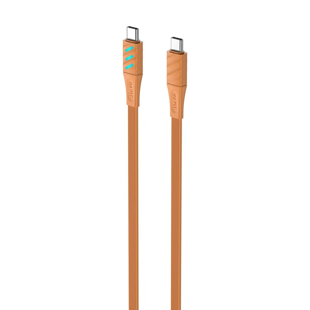 USB-C till USB-C Kabel Havit CB6254 Orange 1 m - 2