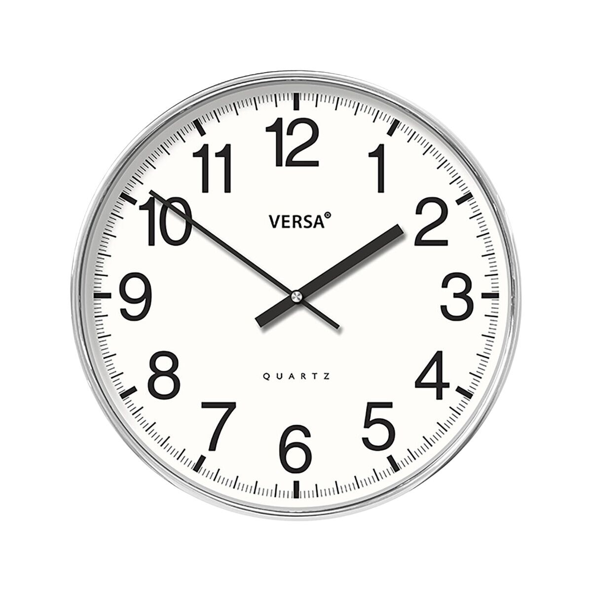 Väggklocka Versa Vit Plast 4 x 30 x 30 cm - 2