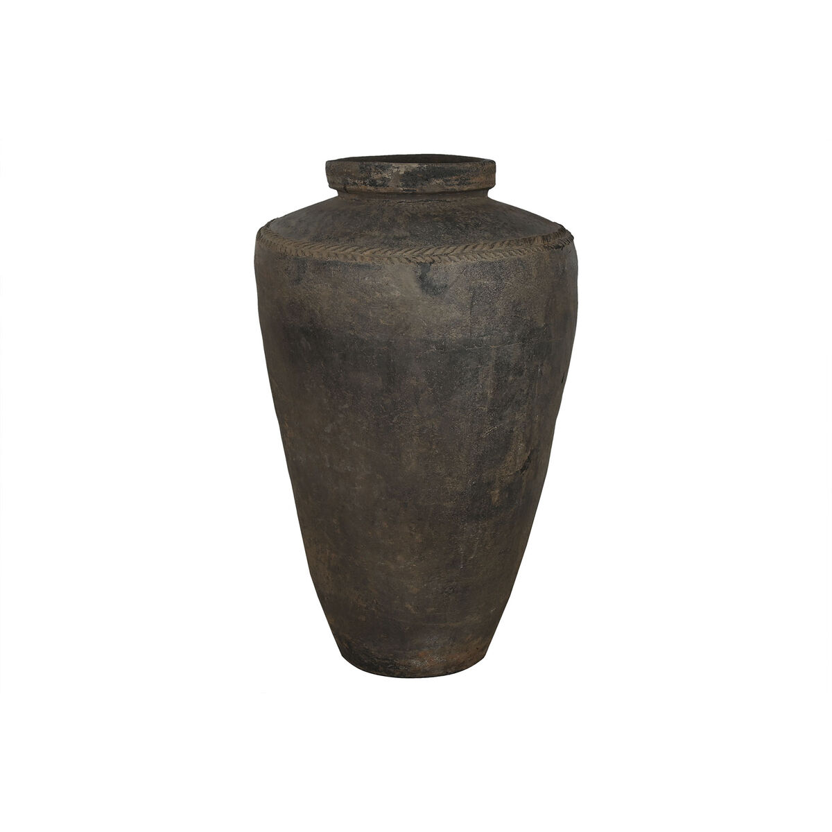 Vas Home ESPRIT Svart Keramik Terrakota n Enskild del 76 x 76 x 96 cm