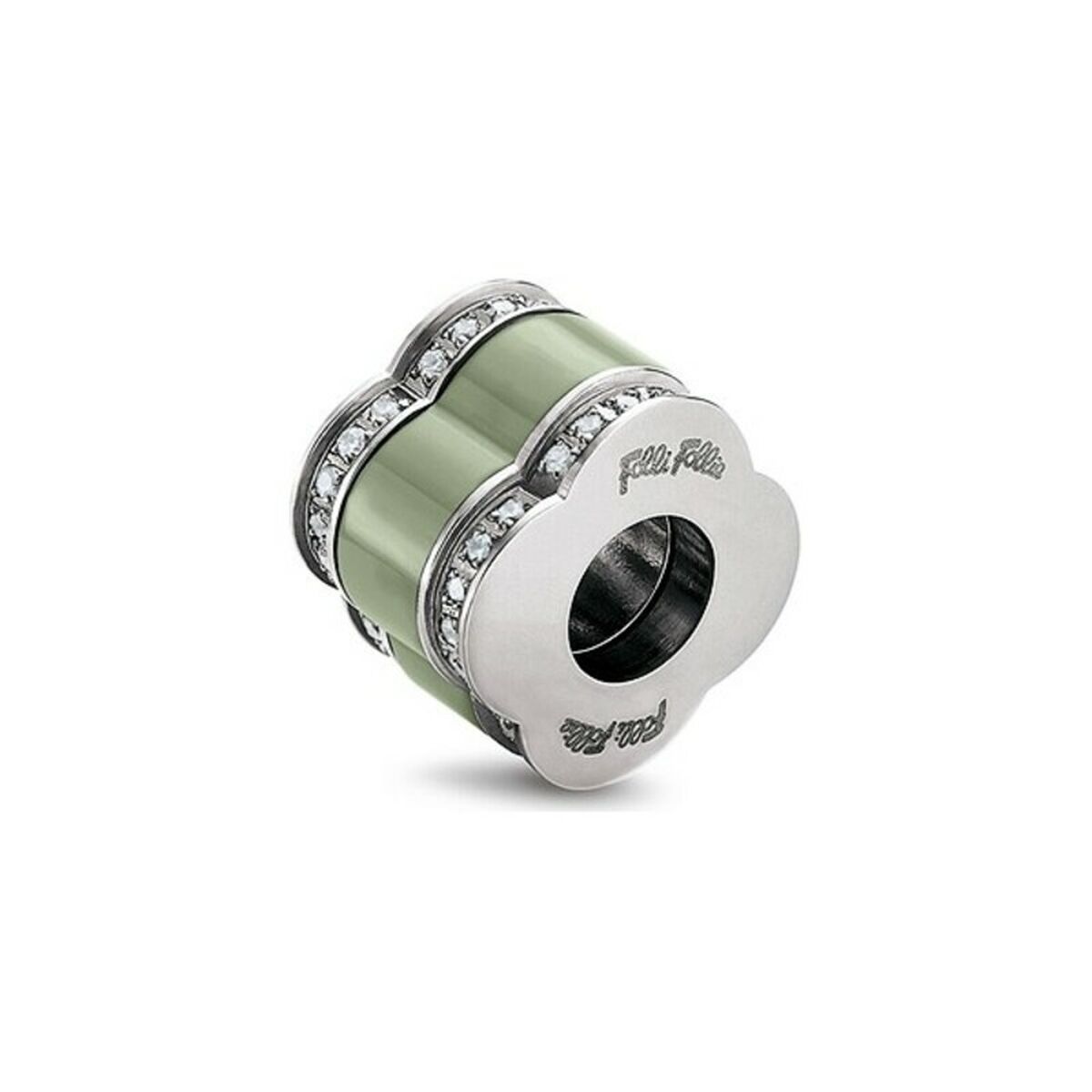 Dampärlor Folli Follie 3P16F003EC Grön (1 cm) - 3