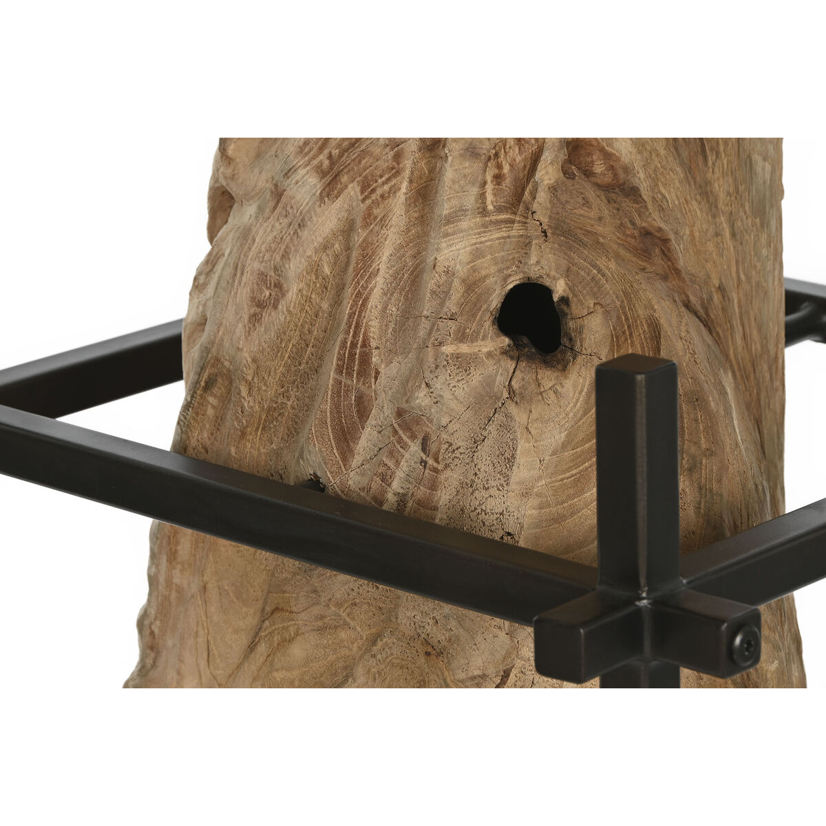 Taklampa Home ESPRIT Järn teakträ 65 x 65 x 50 cm - 5
