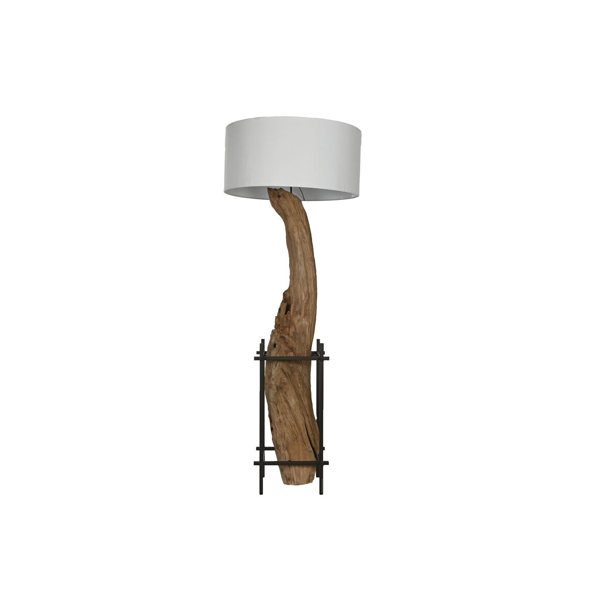 Taklampa Home ESPRIT Järn teakträ 65 x 65 x 50 cm - 6