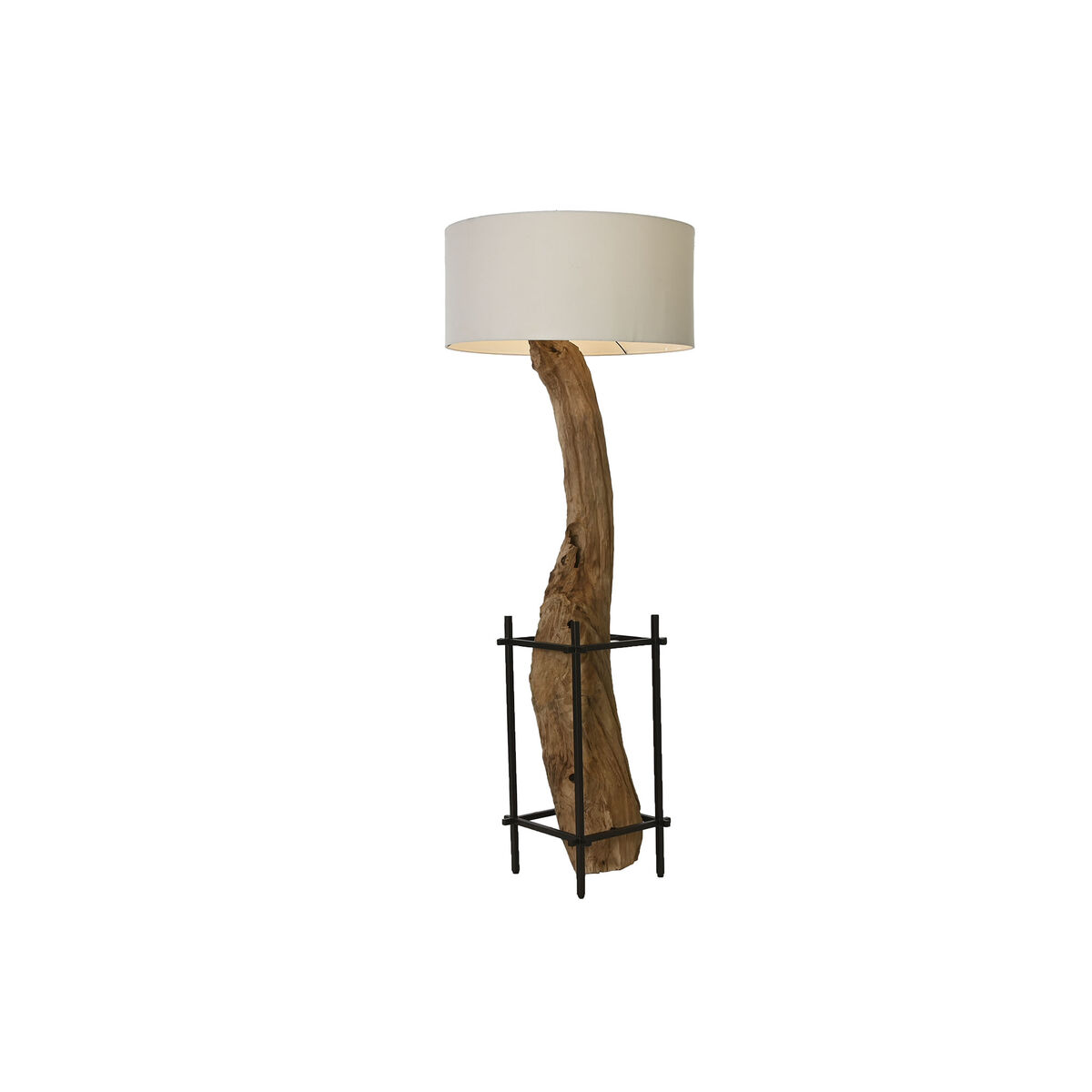 Taklampa Home ESPRIT Järn teakträ 65 x 65 x 50 cm - 7